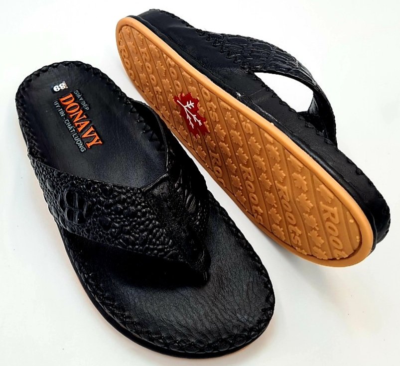 Dép nam xỏ ngón da bò, dép xỏ ngón da cao cấp - shop kinson