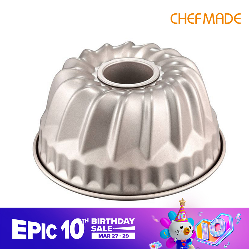 CHEFMADE Chảo Bundt 6.5 Inch Chống Dính, Chảo Bánh Kugelhof Khuôn Nướng Bánh, WK9084