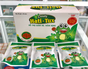 KẸO NGẬM HATITUX - KẸO CON ẾCH - HỖ TRỢ GIẢM HO, VIÊM HỌNG