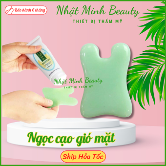 Ngọc cạo gió massage mặt, body | Miếng ngọc thạch cạo gió mặt