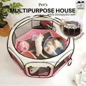 DAPANDA Dog Cat Mosquito Net Tent for Delivery or Play