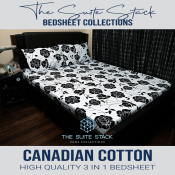 Suite Stack 3-in-1 Cotton Bed Sheet Collection by Brand X