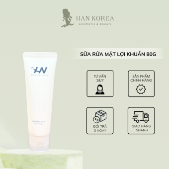 Sữa rửa mặt  lợi khuẩn LACTOBACILLUS giảm mụn, cấp ẩm cho da 80g - HÂN KOREA