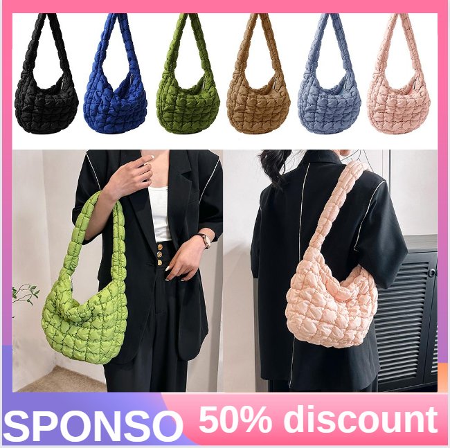 (ON SALE / 15-2/ Cos-Cloud-L / 2mm Cement) Bag Organizer for Cos Quilted  Oversized Cloud Shoulder Bag