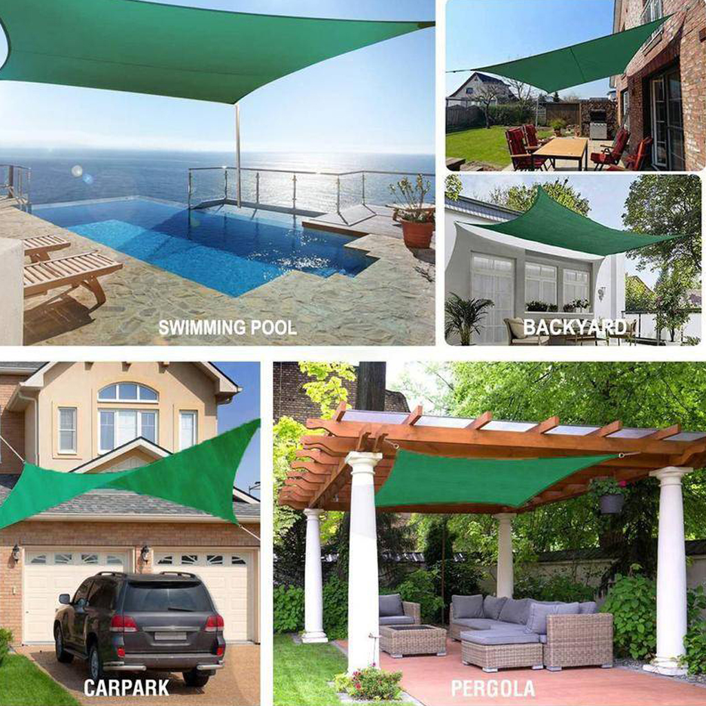 Bạt che nắng màu xanh lá đậm 420d bạt che nắng chống nước bạt che nắng chống nước chống tia uv oxford 98% ngoài trời 1.8m, 2m, 2.4m, 3m, 3.6m, 4.5m, 5m, 6m