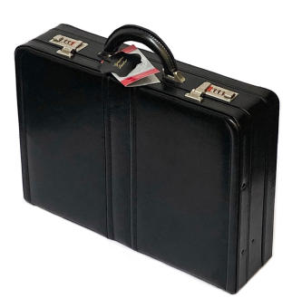 Cặp khóa số da thật Genuine Leather đựng hồ sơ tài liệu hai bộ đồ TL222