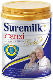 Sữa bột Suremilk Canxi Gold 800g (bổ sung Canxi, ngăn ngừa loãng xương)