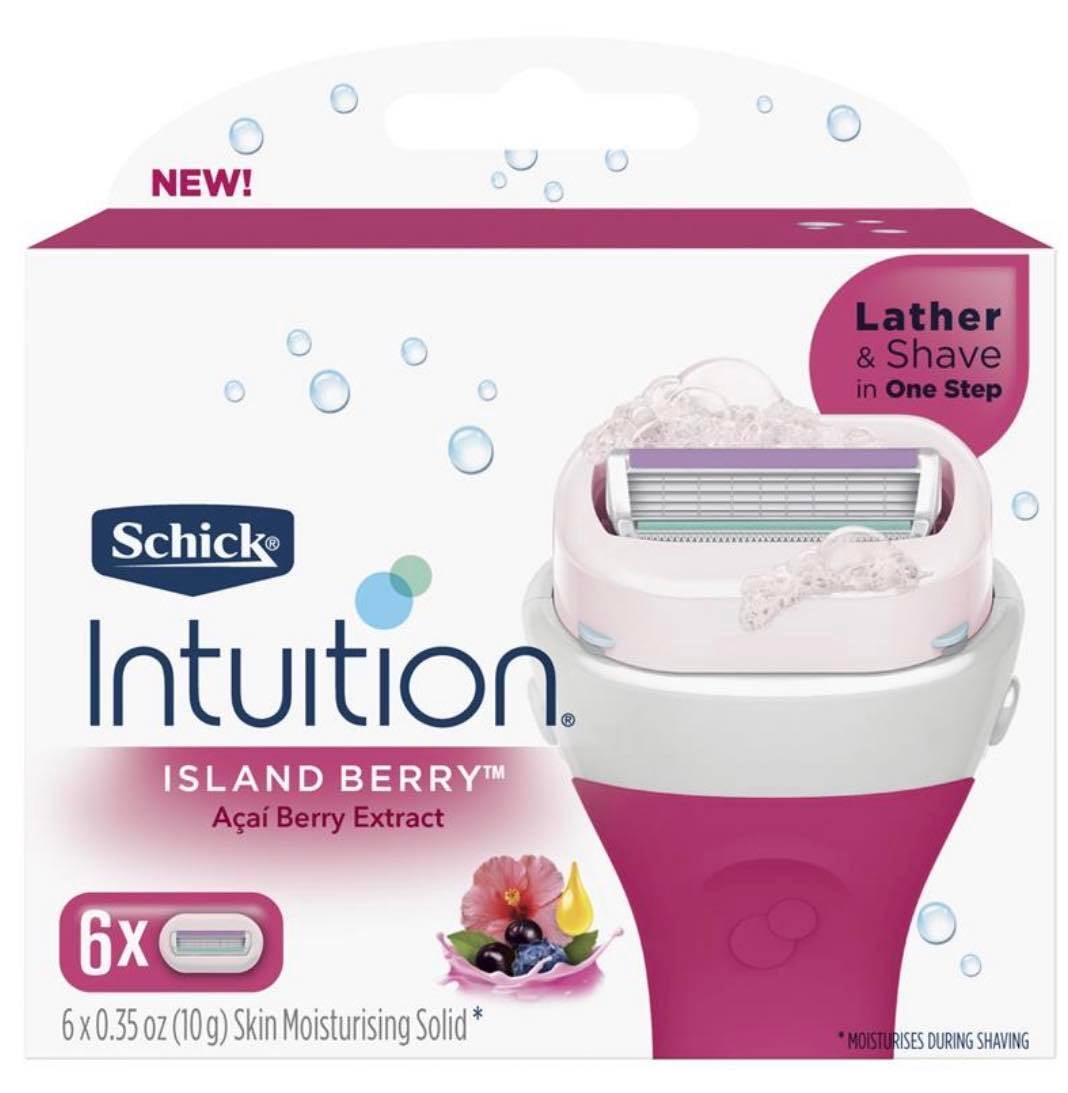 Đầu Dao Cạo Thay Thế Schick Intuition Island Berry Refill 6 Pack