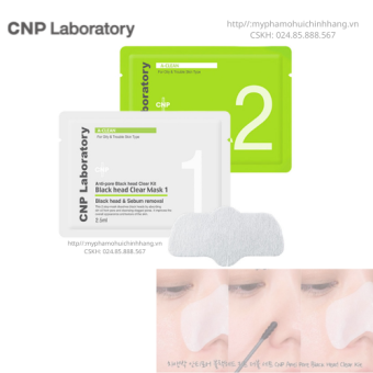 Set 10 miếng Mặt nạ lột mụn đầu đen và se khít lỗ chân lông CNP LABORATORY Anti Pore Blackhead Clear Kit làm sạch nhẹ nhàng, không đau rát