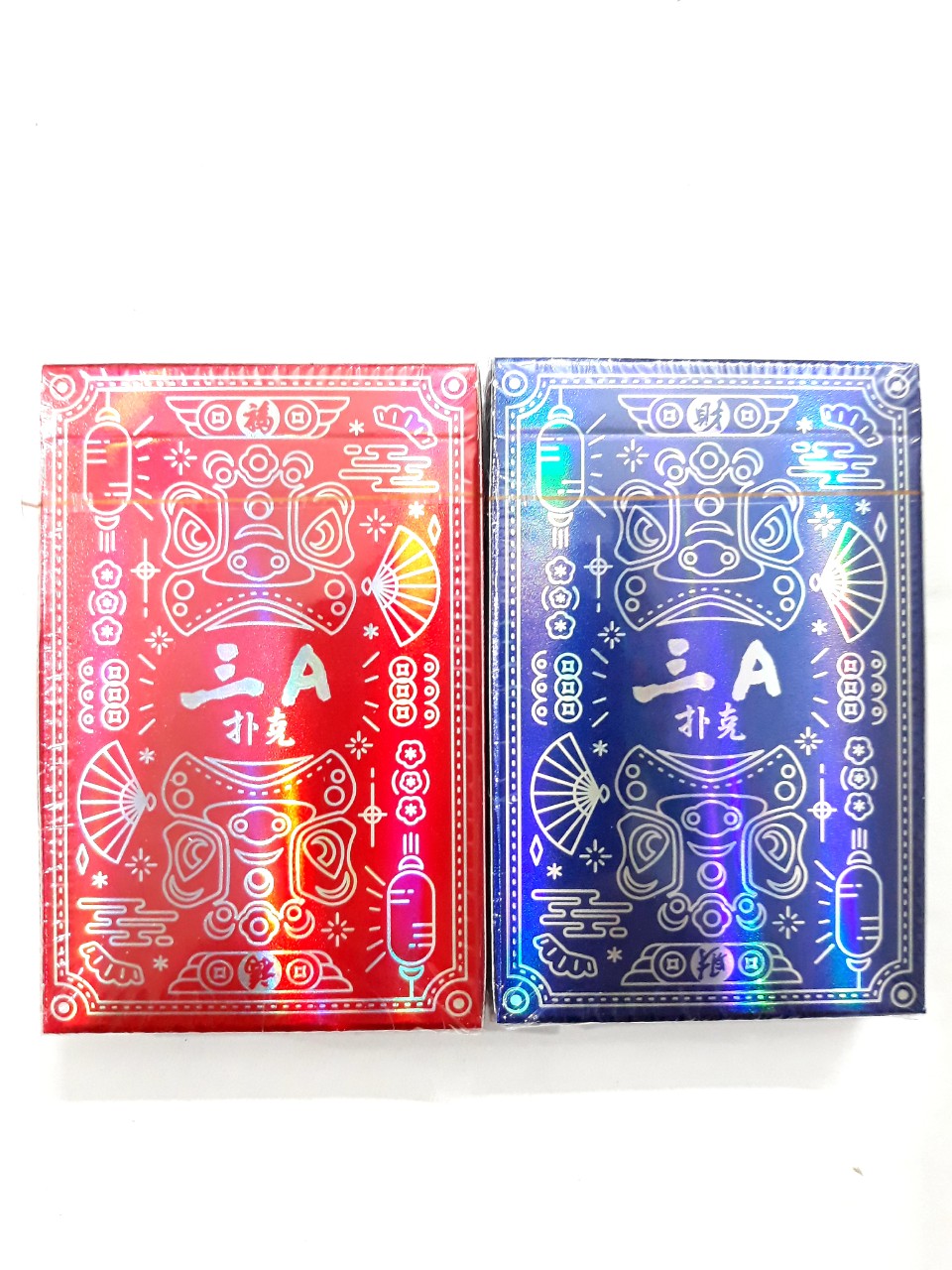 COMBO 2 BỘ BÀI TÂY XANH, ĐỎ CỨNG, BÓNG