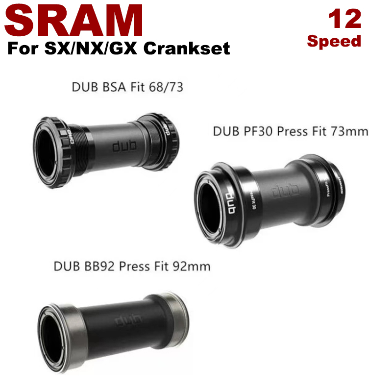 Sram Dub BSA pf30 bb92 trục giữa xe đạp leo núi Xe đạp BB BSA cho SRAM GX NX SX crankset 68/73mm 89.5/92mm Dub trung tâm movemnt trục