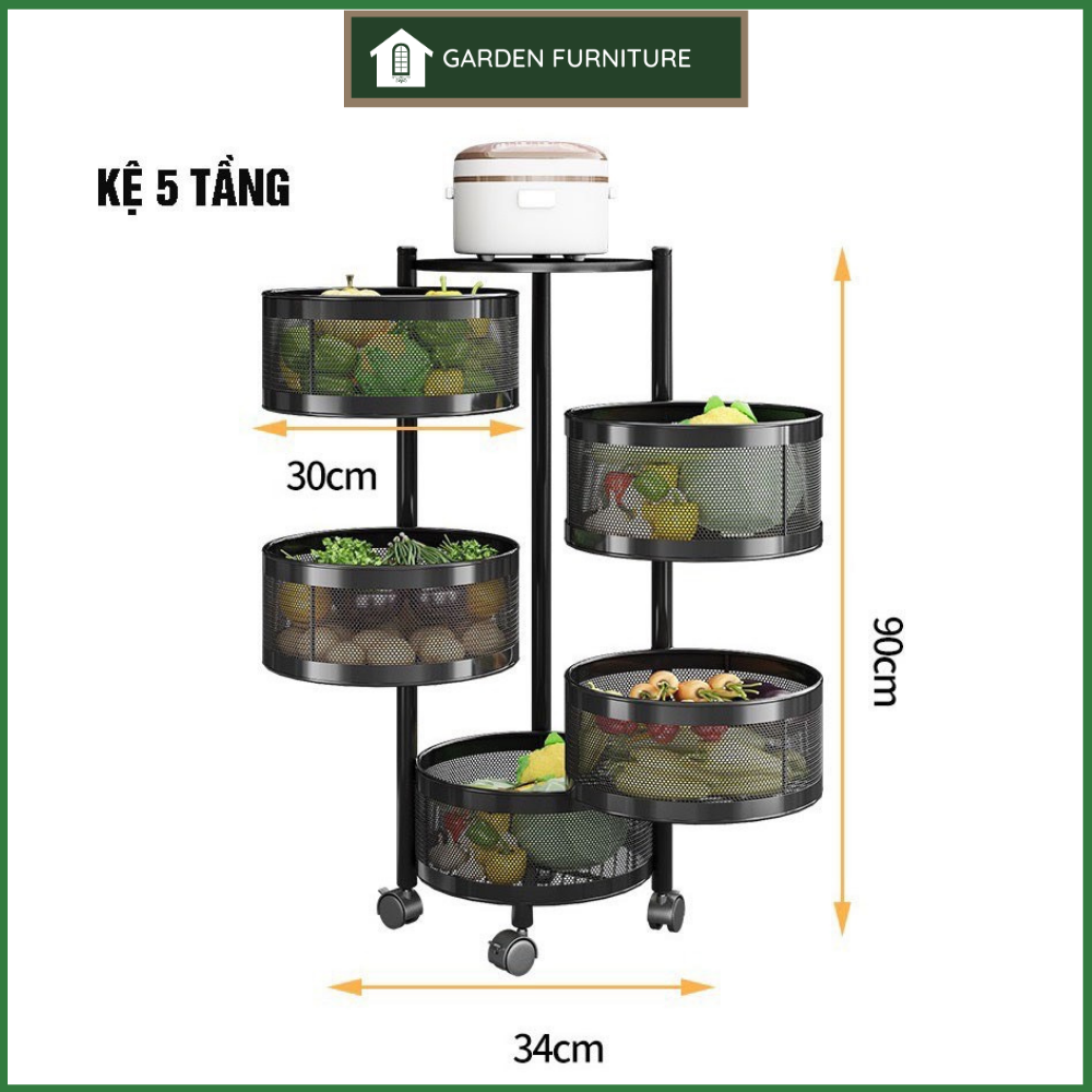 [ HCM] KỆ TRÒN XOAY NHIỀUTẦNG, Kệ xoay đa năng 360 độ, kệ đựng đồ nhiều ngăn, chất liêu thép không gỉ, kệ giúp không gian thêm ngăn nắp gọn gàng cho ngôi nhà bạn, kệ để phòng tắm, phòng ngủ, phòng khách