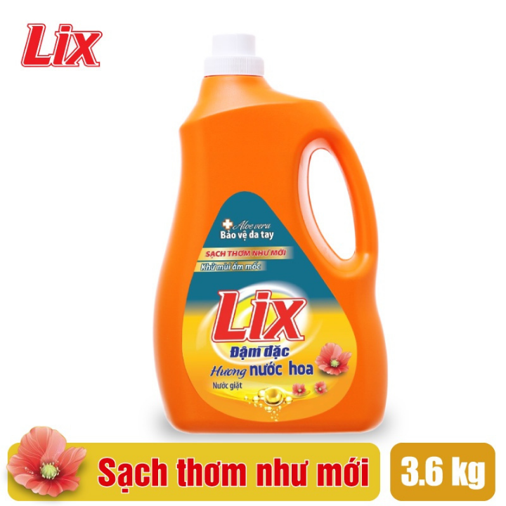 [HCM]NƯỚC GIẶT LIX HƯƠNG NƯỚC HOA 3.3Kg