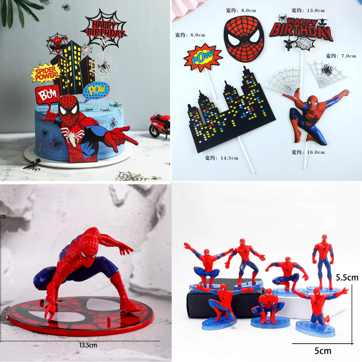 Spiderman Happy Birthday Cake Topper - Superhero Australia | Ubuy