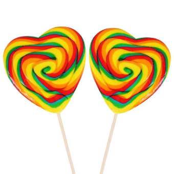 KẸO MÚt CẦU VÒNG HÌNH TRÁI TIM QUÀ TẶNG NGỌT NGÀO TRAO YÊU THƯƠNG ( 20CÂY)