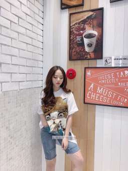 Quần jean nữ ngố, phá cách, các tính JT