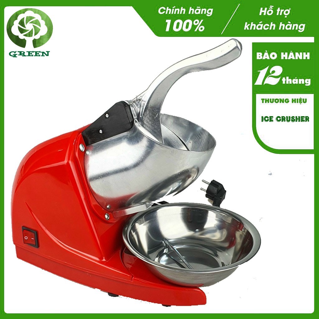 Máy bào đá 2/3 lưỡi công suất 500W Ice Crusher xay đá nhanh hơn, có thể chỉnh độ rộng lưỡi bào