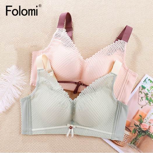 Folomi Sexy Lace Bralette Wireless Bras for Women Breathable Underwear Push  Up Brassiere Lingerie 36 To 46 C D E Cup - Áo ngực