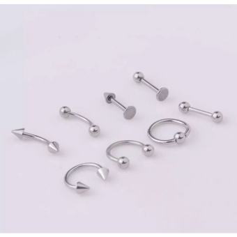 KHUYÊN XỎ CƠ BẢN - Khuyên Thép Y Tế Không Gỉ  - Đeo tai, môi, mũi, lông mày, septum