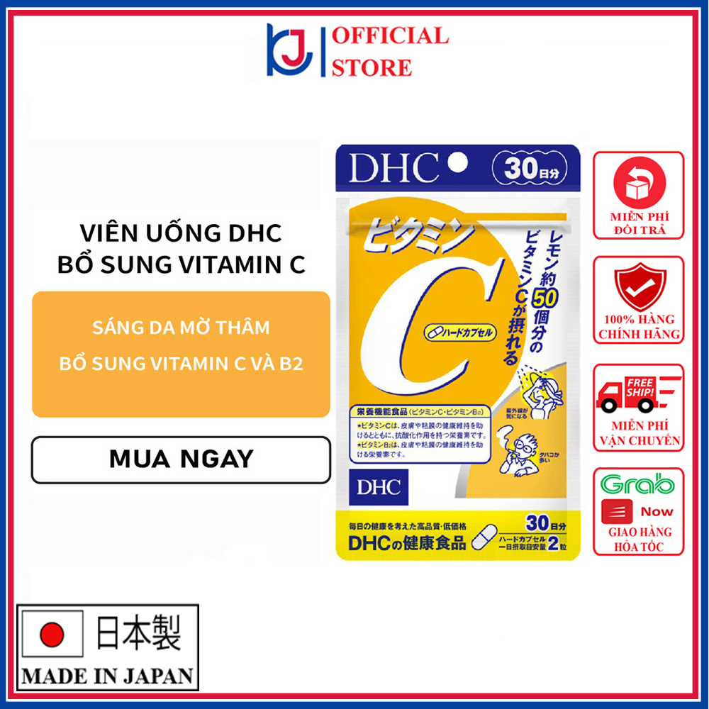 Viên uống DHC Vitamin C Hard Capsule 30 Ngày