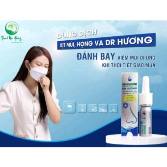 Xoang mũi dung dịch xịt mũi họng VA Dr Hương Thanh Mộc Hương 15ml