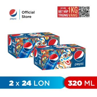 Combo 2 Thùng 24 Lon Pepsi (320ml/lon)