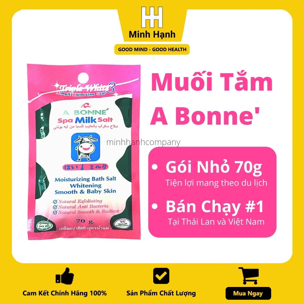 Muối Tắm Gói Nhỏ 70g Sữa Bò Tẩy Tế Bào Chết Làm Trắng Sáng Da Abonne Cam Kết Chính Hãng Nhập Khẩu Từ Thái Lan Minh Hạnh Company