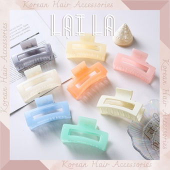Kẹp càng cua trong suốt nhiều màu thiết kế đơn giản, kẹp tóc hàn quốc Lại La