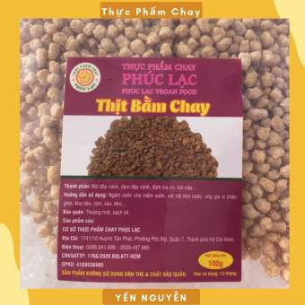 Thịt bằm chay Phúc Lạc Gói 100g - Chứa nhiều đạm từ đậu nành, dễ chế biến, hợp vị, thơm ngon cho người ăn chay - Thực Phẩm Chay Yến Nguyễn