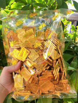 1 Kg Kẹo Socola Thỏi Vàng 9999 -  SJC Ngọc Hân Siêu Ngon -đồ ăn vặt-socola-đồ ăn vặt-bánh kẹo tết- chocolate