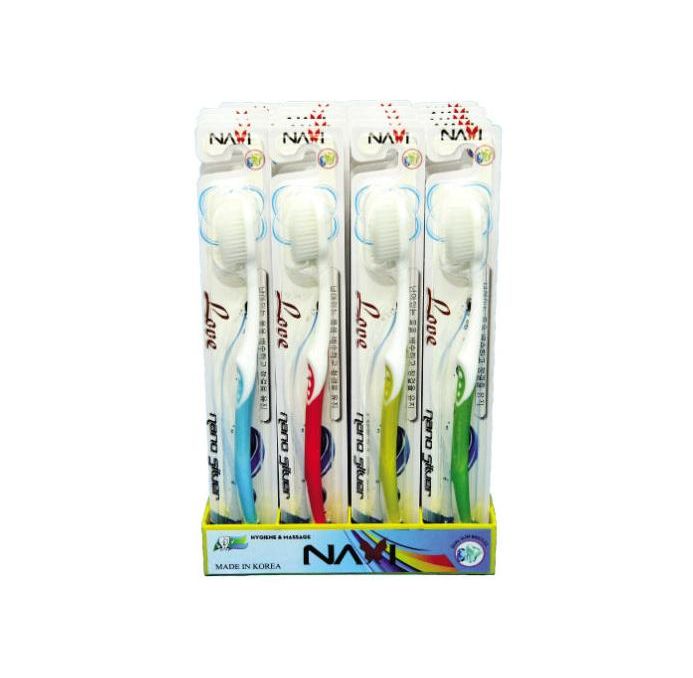 Bàn Chải Đánh Răng Navi Love Cao Cấp – Korea Style Lông Bàn Chải Siêu Mềm Không Gây Chảy Máu Răng Miệng - Chính Hãng SAFEMALL OFFICIAL