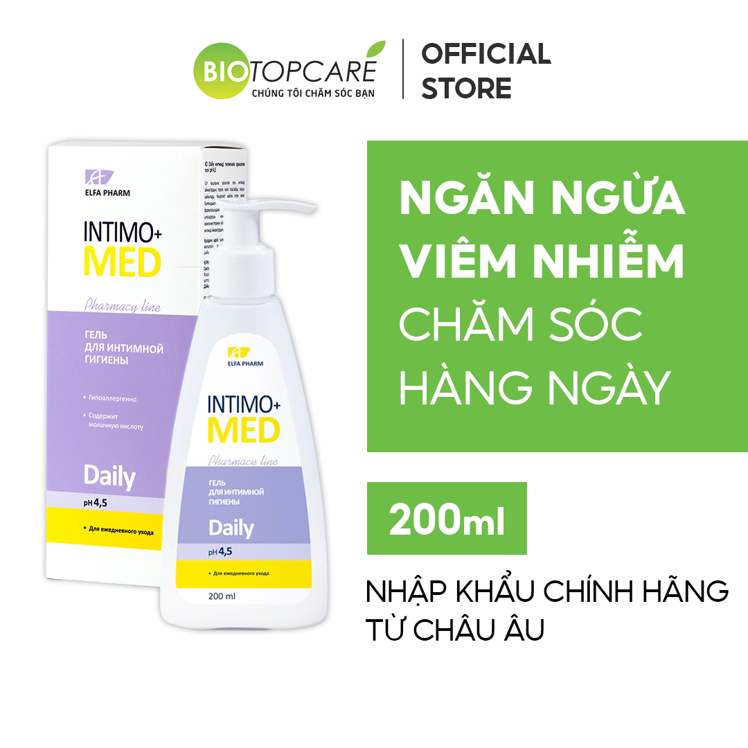Dung dịch vệ sinh phụ nữ intimo+med daily 200ml