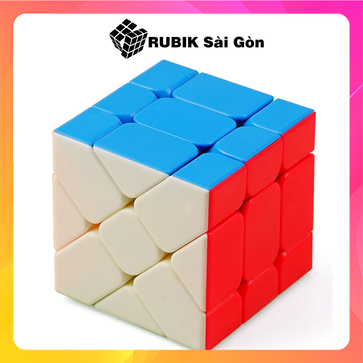 Rubik Biến Thể Fisher Cube Stickerless - Rubic Ma Thuật Biến Dạng - Ru Bíc MoYu Meilong - Rubick Kiểu Dáng Đẹp
