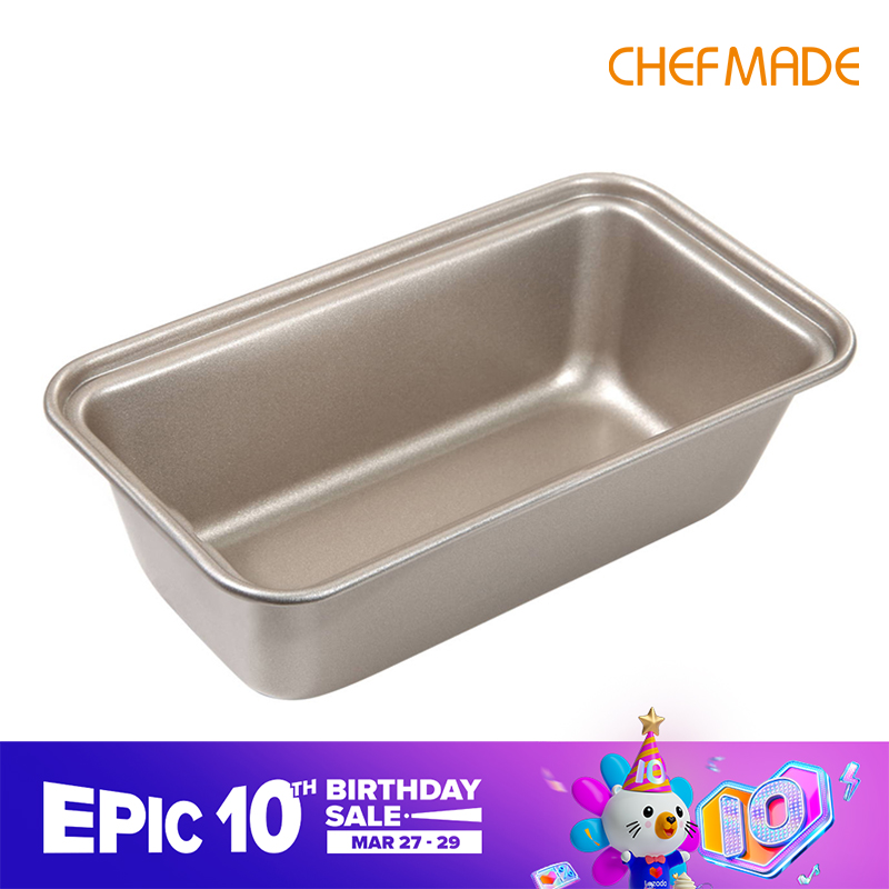 CHEFMADE Khuôn chống dính hình chữ nhật có kích thước nhỏ 6 inch dùng để nướng bánh mì