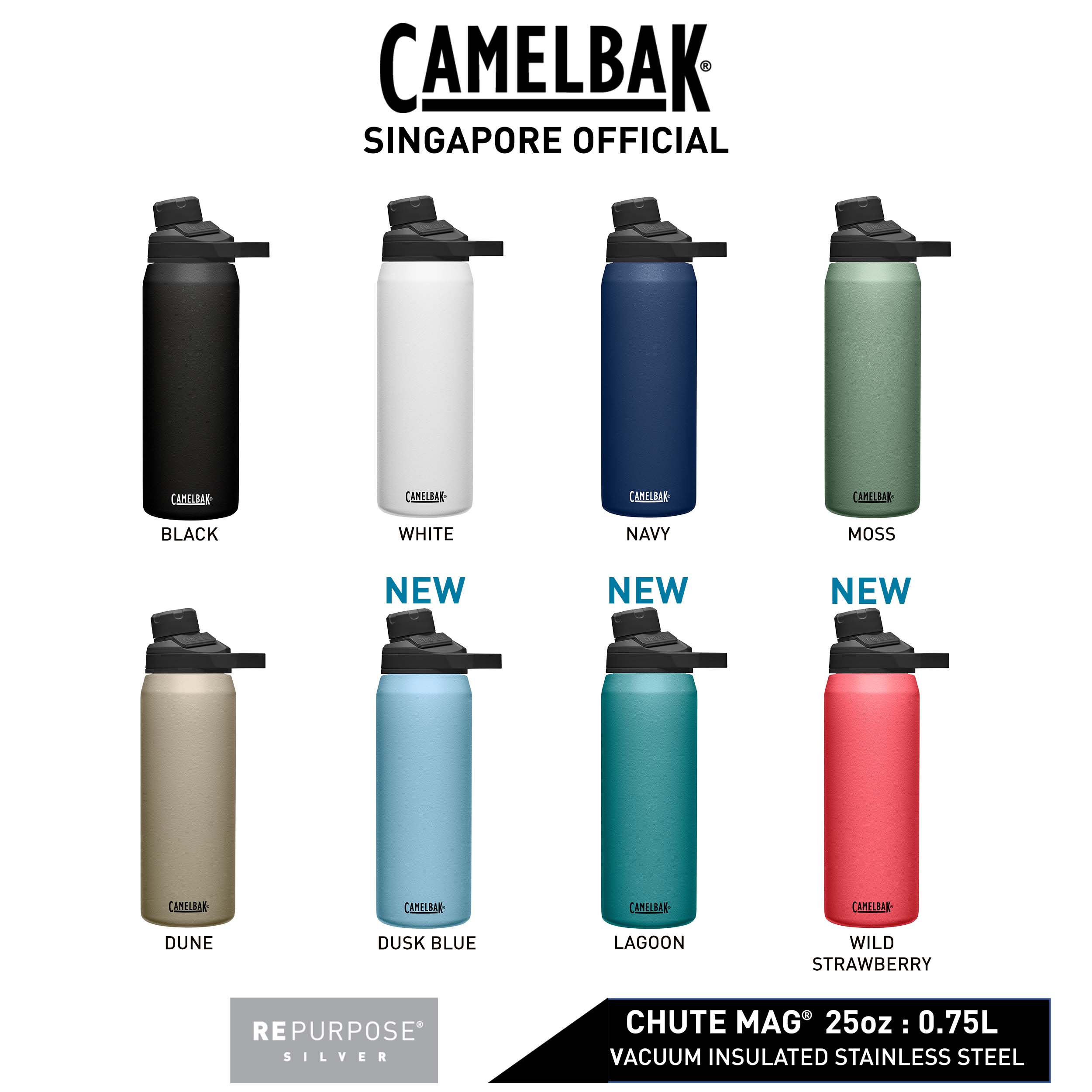 CamelBak Chute Mag 25oz Vacuum Insulated Stainless Steel Water Bottle