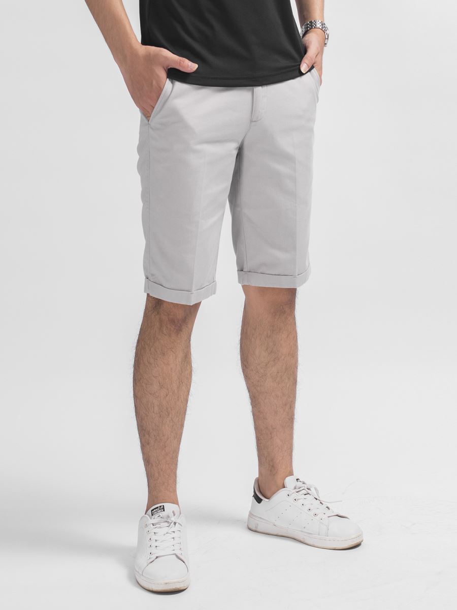 Sale quần short arristino aso053s8 màu xám slim tag 425k