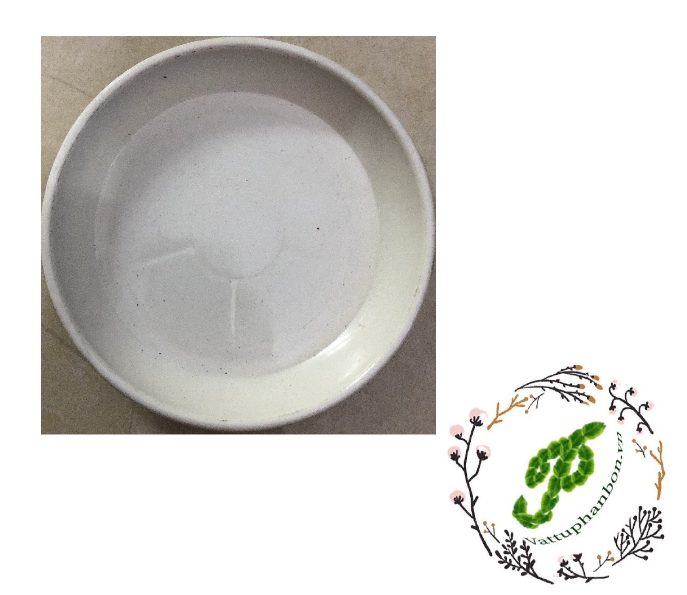 Đĩa lót chậu tròn phi 15cm - #040d#