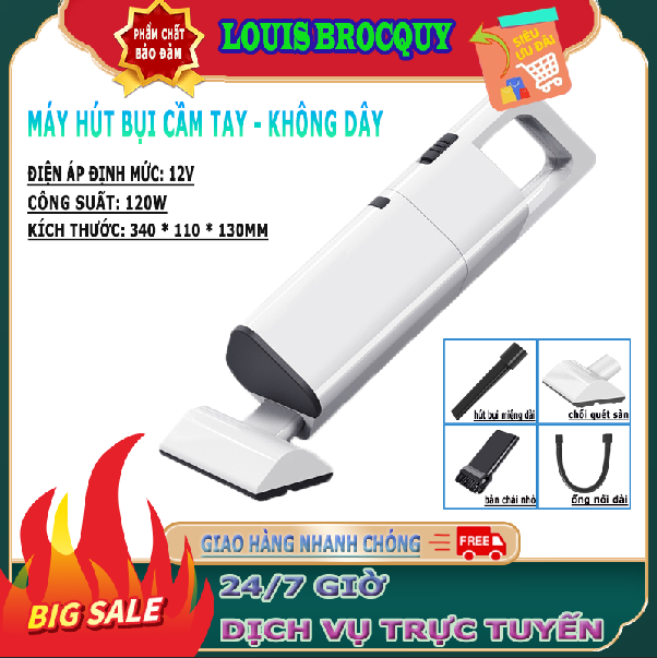 Máy hút bụi cầm tay đa, máy hút bụi ô tô 12v không dây công suất cao 120w máy hút bụi ô tô gia tay đa chức năng ô tô mini gia đình vacuum cleaner