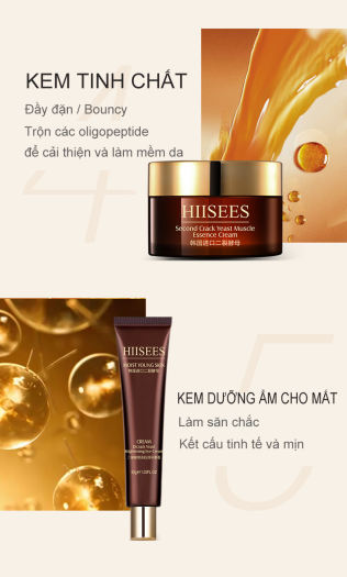 Bộ Mỹ Phẩm Dưỡng Da 6 Món Hiisees | Bộ sản phẩm dưỡng da - căng bóng chăm sóc da mặt HIISEES Bộ 6 món nội địa trung