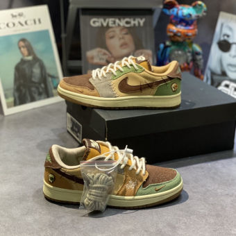 Giày Thể Thao Air Jordan 1 "Zion Williamsonin Voodoo Màu Nâu Phù Hợp Cả Nam Và Nữ