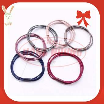 Dây Cột Tóc Thun 3 Sợi, Phong Cách Hàn Quốc, Màu Sắc Tươi Tắn, Chất Thun Co giãn