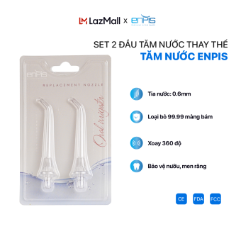 Set 2 Đầu Phun Tăm Nước Thay Thế Tiêu Chuẩn Dành Cho Các Dòng Máy Tăm Nước ENPIS, Đầu Phun Tiêu Chuẩn, Phụ Kiện Tăm Nước
