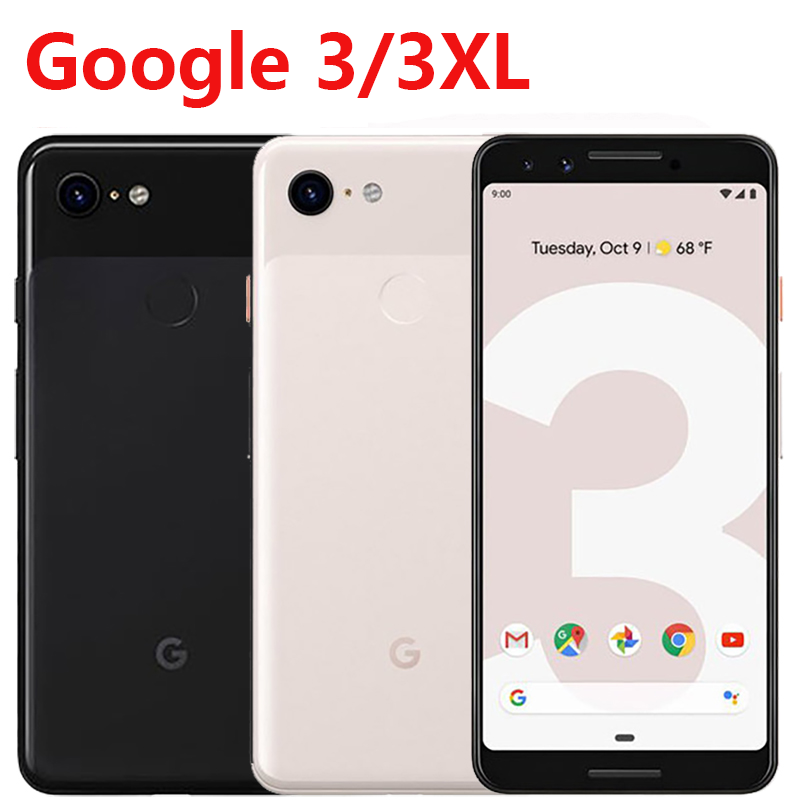 Used Phone Original Pixel 3 3XL Original Unlocked GSM 4G Android Mobile phone 12.2MP&Dual 8MP Octa Core Snapdragon 845 4GB&64GB AMOLED NFC ราคา 6,002 บาท*ส่งฟรี