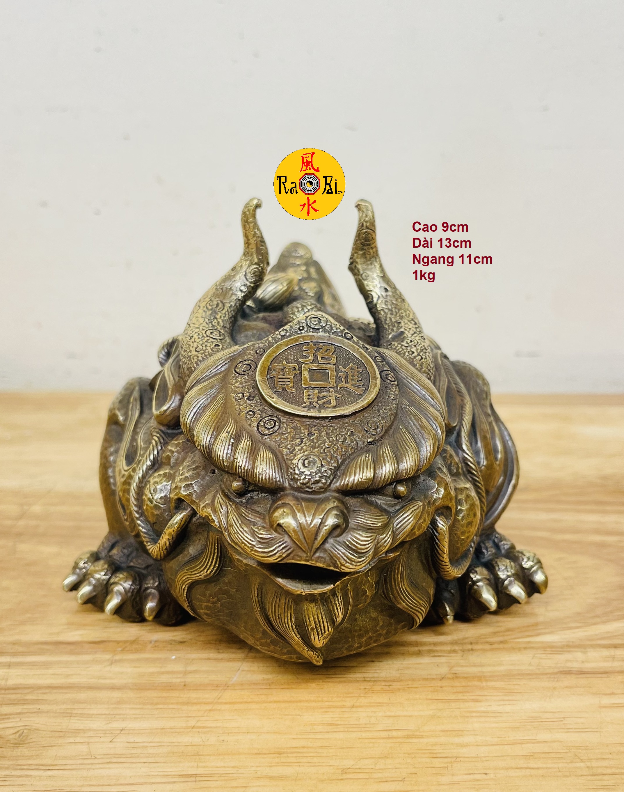 Thiềm Thừ 2 Sừng Dài - Cụ Cóc Thành Tinh - Tượng Đồng Phong Thủy - Đồ Đồng Mỹ Nghệ