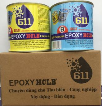 Keo dán 2 thành phần 611 / Keo dán  2 thành phần đa chức năng Multi Purpose Epoxy HCLB 611 x 275g
