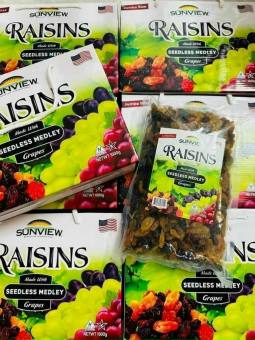 Nho khô Mỹ Sunview Ransins 3 màu 3 vị 1kg