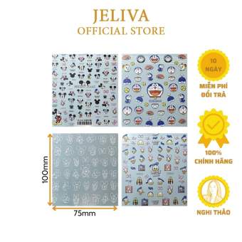 Sticker dán móng nail lụa hoạt hình 5D