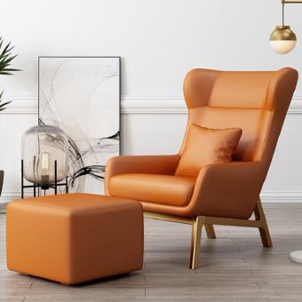 Ghế sofa lưng cao kèm đôn hiện đại - Ghế sofa thư giãn phòng khách, phòng ngủ , phòng chờ GHT023