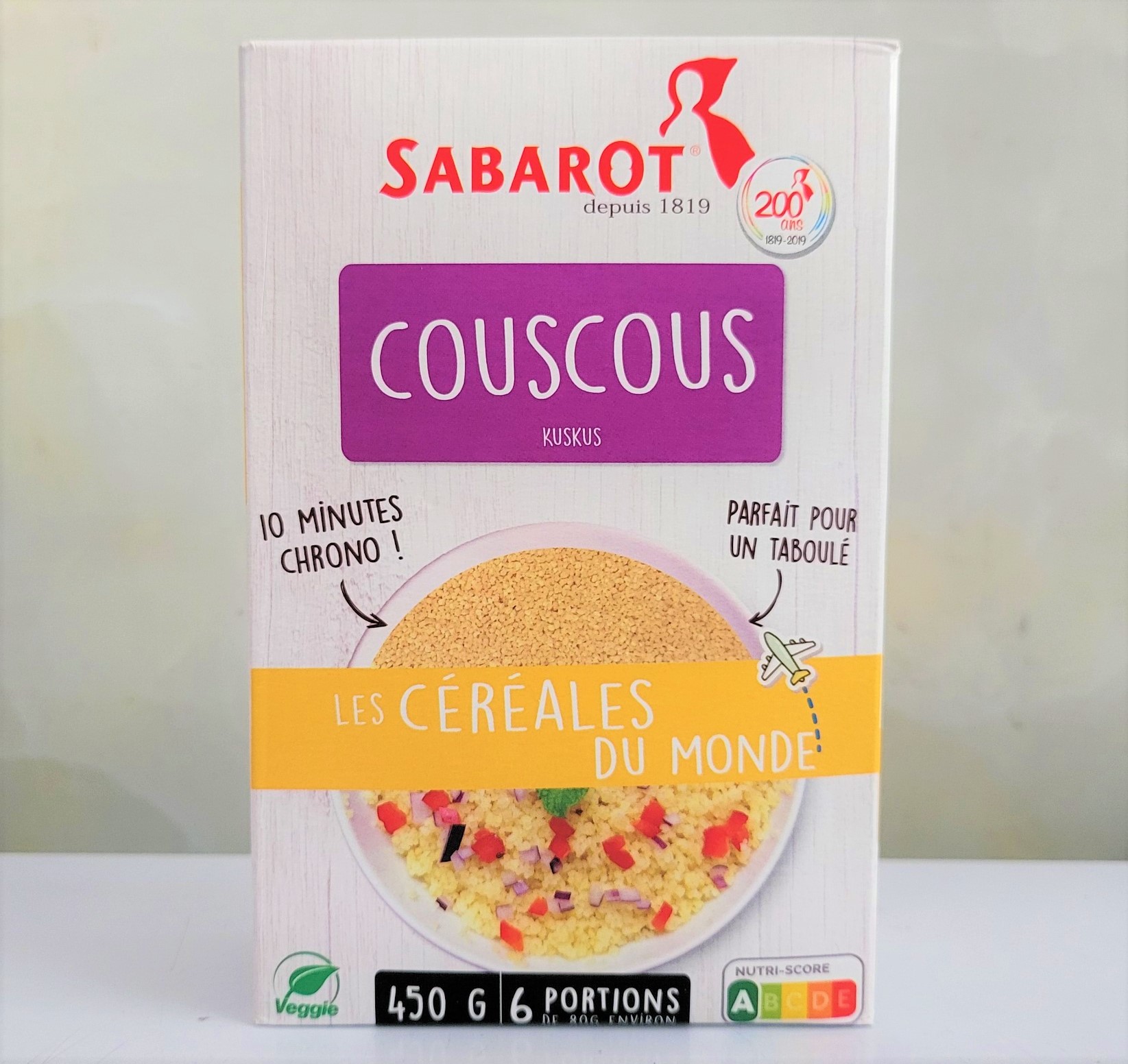[Hộp 450g] HẠT LÚA MÌ CỨNG [France] SABAROT CousCous