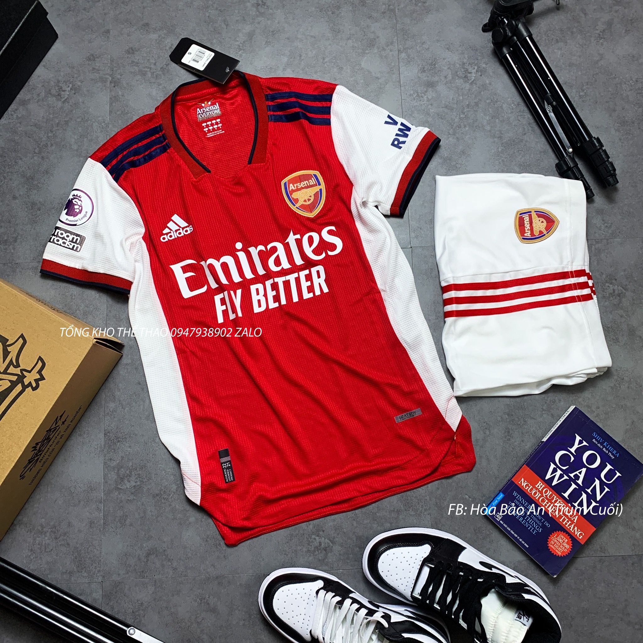 Bộ Quần Áo Thi Đấu Bóng Đá Hàng Nhập Thái Clb Arsenal 2021 2022 Mẫu Chính Thức, Áo Ars 2022